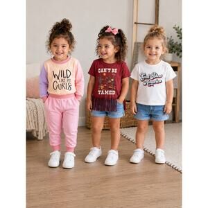 Girls 2T–3T Clothing Lot Jogger  Denim Shorts Toddler Bundle Wild Like My Curls